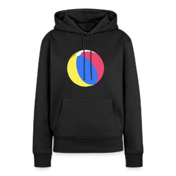 Beachball - Frauen Premium Bio Hoodie - Schwarz - Vorne - Julia (174cm)