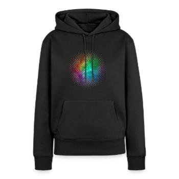 rave - Women’s Premium Organic Hoodie - black - Front - Julia (174cm)