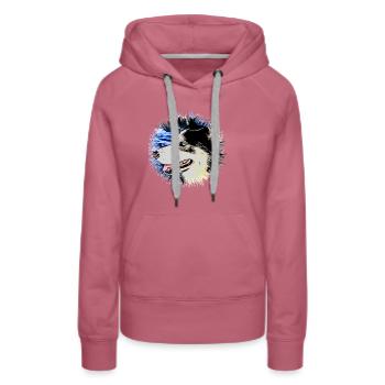 Husky - Women’s Premium Organic Hoodie - mauve - Front - Isabella (175cm)