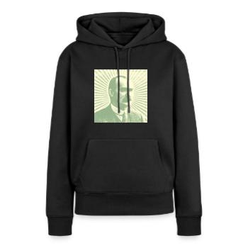 James Connolly - Women’s Premium Organic Hoodie - black - Front - Julia (174cm)