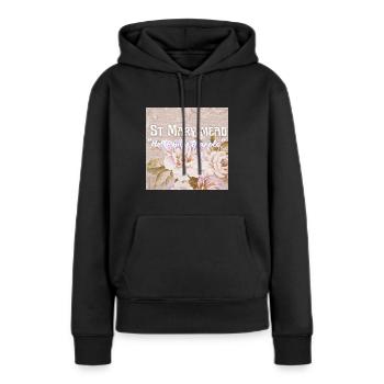 ST MARY MEAD "HELLO MISS MARPLE"- MUG TEA - Women’s Premium Organic Hoodie - black - Front - Julia (174cm)
