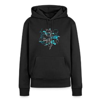 Ich bin derjenige, der BREAKING HEISENBERG METH nockt - Frauen Premium Bio Hoodie - Schwarz - Vorne - Julia (174cm)