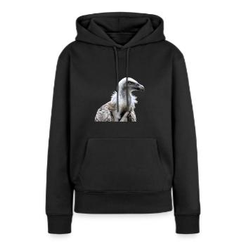 Vautour - Sweat à capuche Premium bio Femme - noir - Devant - Julia (174cm)