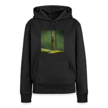 Schmetterlingsaufnahme aus der Natur - Frauen Premium Bio Hoodie - Schwarz - Vorne - Julia (174cm)