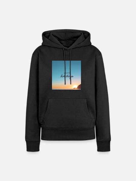Happy Holidays! - Frauen Premium Bio Hoodie - Schwarz