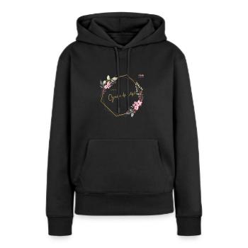 Design by Gerbe de bébé - Frauen Premium Bio Hoodie - Schwarz - Vorne - Julia (174cm)