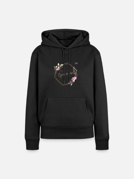 Design by Gerbe de bébé - Frauen Premium Bio Hoodie - Schwarz