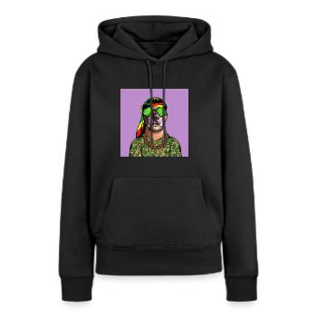 CRYPTO CLUB - Women’s Premium Organic Hoodie - black - Front - Julia (174cm)
