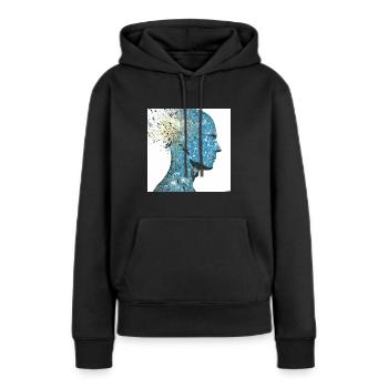 Künstliche Intelligenz - Frauen Premium Bio Hoodie - Schwarz - Vorne - Julia (174cm)