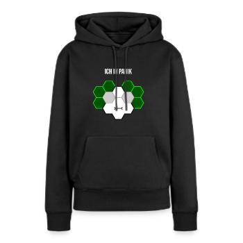 Ich in Panik - Frauen Premium Bio Hoodie - Schwarz - Vorne - Julia (174cm)