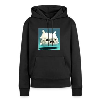Fluffy Monster - Women’s Premium Organic Hoodie - black - Front - Julia (174cm)