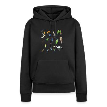 Asiens Vögel - Frauen Premium Bio Hoodie - Schwarz - Vorne - Julia (174cm)