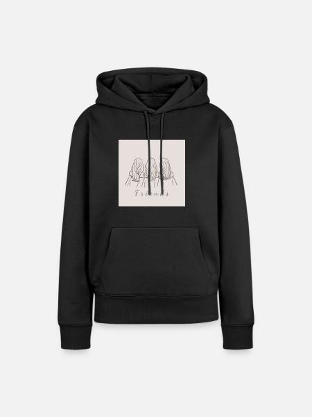 Friends - Frauen Premium Bio Hoodie - Schwarz