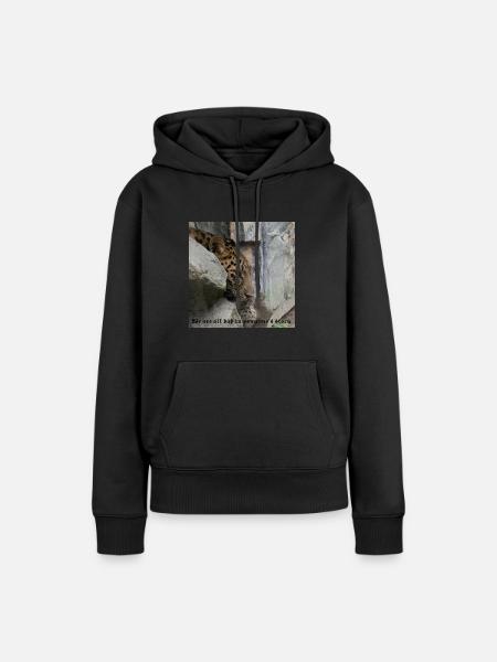 Story - Frauen Premium Bio Hoodie - Schwarz