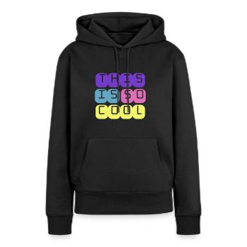 C’est tellement cool - Sweat à capuche Premium bio Femme - noir - Devant - Julia (174cm)