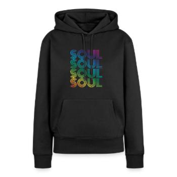 Soul - Frauen Premium Bio Hoodie - Schwarz - Vorne - Julia (174cm)