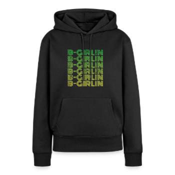 B-Girlin Breakdance Girl - Sweat à capuche Premium bio Femme - noir - Devant - Julia (174cm)