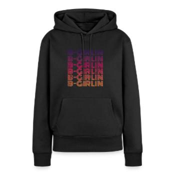 Breakdance Girl b-girl b-girlin - Sweat à capuche Premium bio Femme - noir - Devant - Julia (174cm)