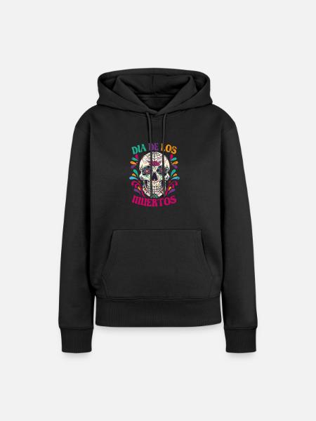 Dia de los muertos - Premium luomulaatuinen naisten huppari - musta
