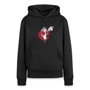 Kunst Japans - Japanische Kunst - Frauen Premium Bio Hoodie - Schwarz - Vorne - Julia (174cm)