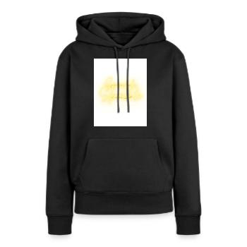 Sparkle Fits - Sweat à capuche Premium bio Femme - noir - Devant - Julia (174cm)