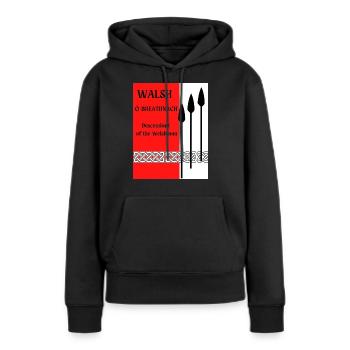Walsh Familienname - Frauen Premium Bio Hoodie - Schwarz - Vorne - Julia (174cm)