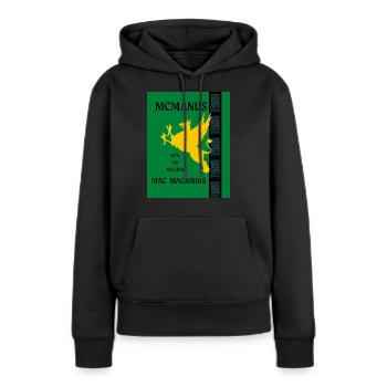 Mcmanus Familienname - Frauen Premium Bio Hoodie - Schwarz - Vorne - Julia (174cm)