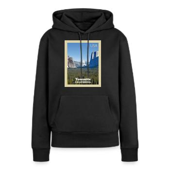 Yosemite-Nationalpark - Frauen Premium Bio Hoodie - Schwarz - Vorne - Julia (174cm)