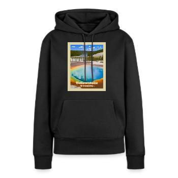 Yellowstone-Nationalpark - Frauen Premium Bio Hoodie - Schwarz - Vorne - Julia (174cm)