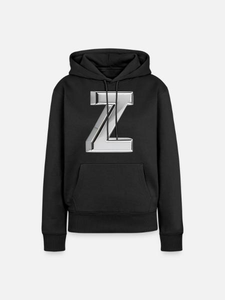 Chrome ,, Z " Metallic - Frauen Premium Bio Hoodie - Schwarz