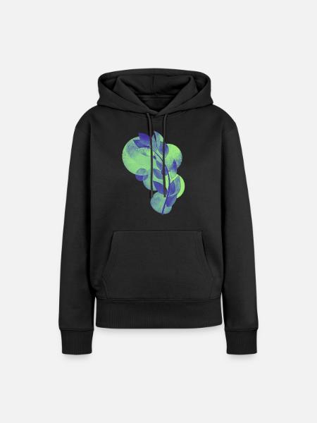 Plant - Frauen Premium Bio Hoodie - Schwarz