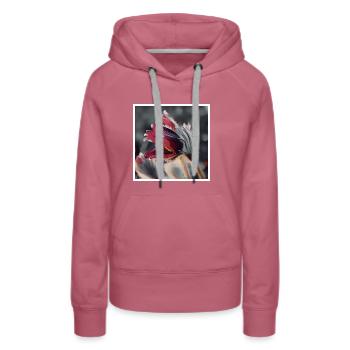 Pince de cuisine Art Floral - Sweat à capuche Premium bio Femme - mauve - Devant - Isabella (175cm)