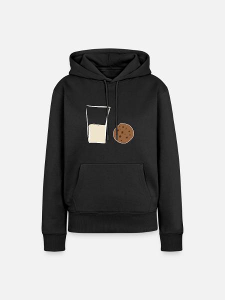 sojamilch keks - Frauen Premium Bio Hoodie - Schwarz