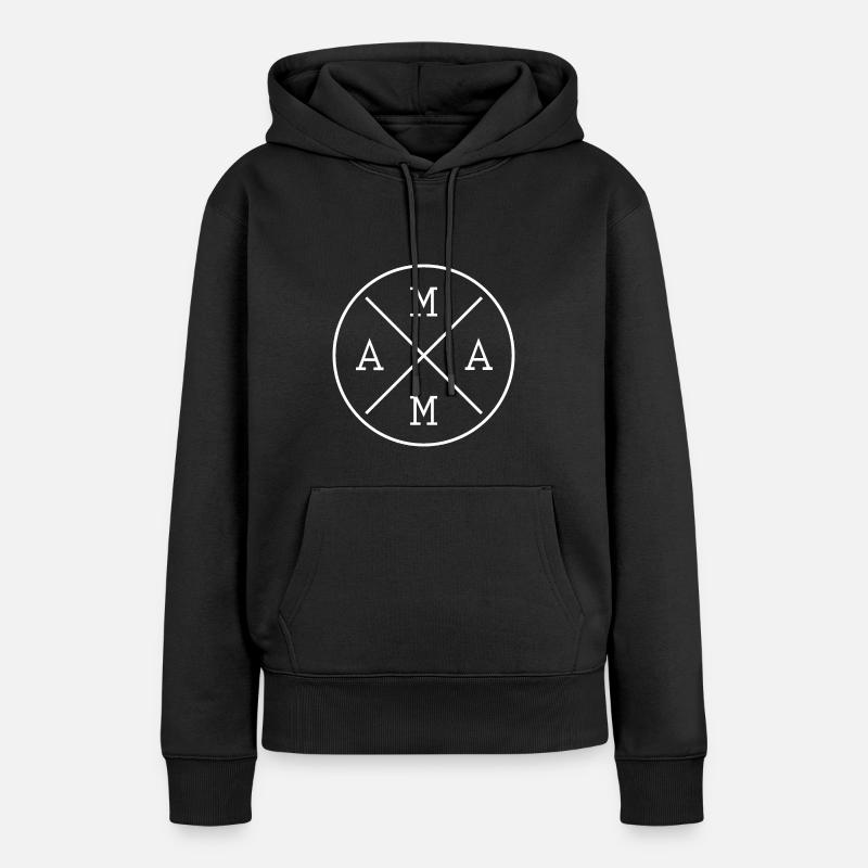 Mama Mutter Muttertag - Frauen Premium Bio Hoodie - Schwarz