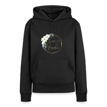 Couronne de fleurs Team Bride 2 - Sweat à capuche Premium bio Femme - noir - Devant - Julia (174cm)