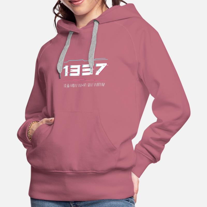 Elite Hacker Langue Gamer Hacking Coding Sweat à capuche Premium bio Femme