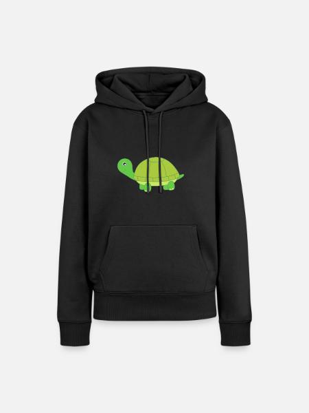 Schildkröte Schildkröten Turtles Tortue - Frauen Premium Bio Hoodie - Schwarz