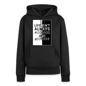 Designerin Grafiker Grafik Designer Künstler - Frauen Premium Bio Hoodie - Schwarz - Vorne - Julia (174cm)