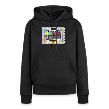 Test-Bild - Frauen Premium Bio Hoodie - Schwarz - Vorne - Julia (174cm)