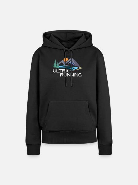 Ultra Laufen - Frauen Premium Bio Hoodie - Schwarz