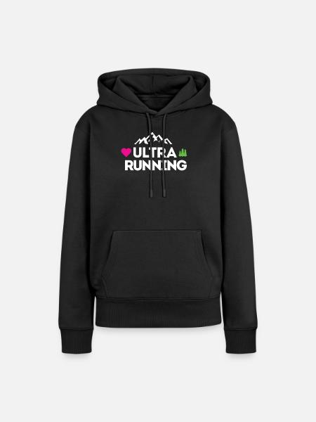 Ultra Running – Meine Liebe - Frauen Premium Bio Hoodie - Schwarz