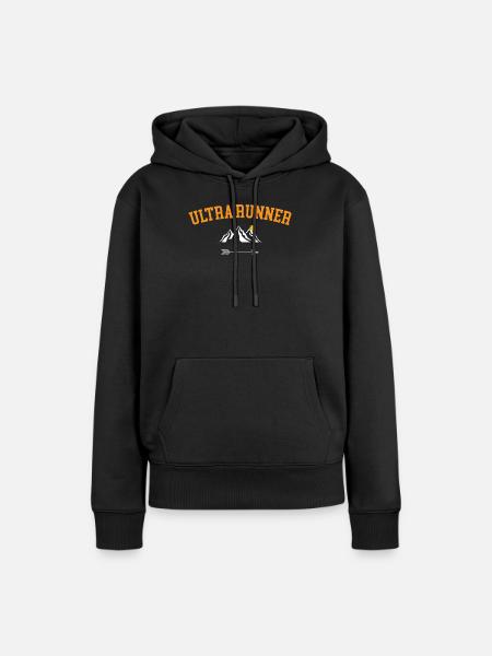 Ultra Runner - Frauen Premium Bio Hoodie - Schwarz