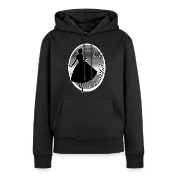 Every body is beautiful woman beauty - Women’s Premium Organic Hoodie - black - Front - Julia (174cm)
