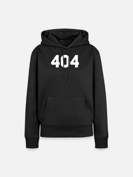 404 - Seite nicht gefunden - Frauen Premium Bio Hoodie - Schwarz