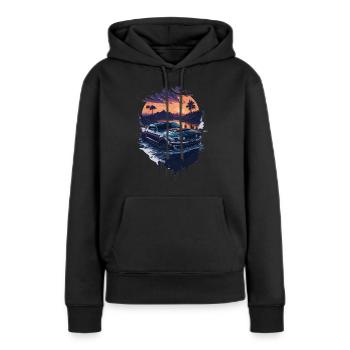 Sportwagen - Frauen Premium Bio Hoodie - Schwarz - Vorne - Julia (174cm)