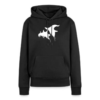 Witch with loose hair and a hat - Women’s Premium Organic Hoodie - black - Front - Julia (174cm)