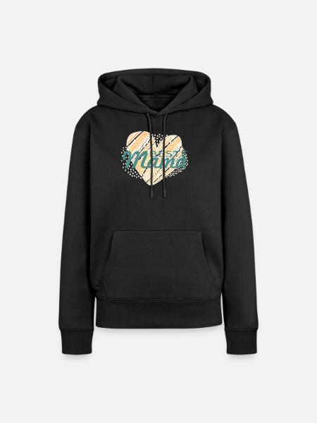 BesteMama - Frauen Premium Bio Hoodie - Schwarz