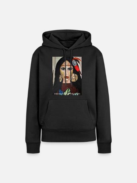 Season for Healing - Frauen Premium Bio Hoodie - Schwarz