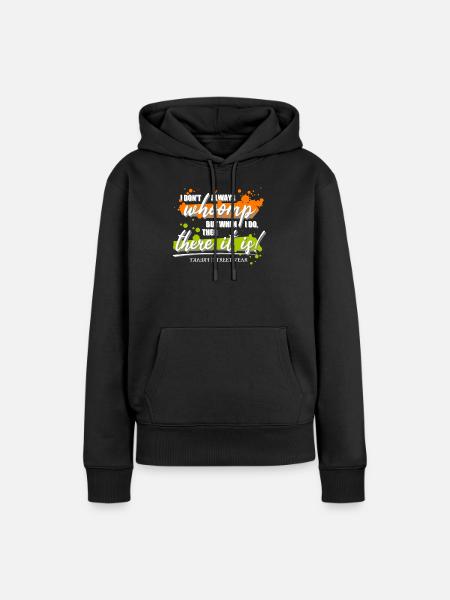 I don't always whoomp - Frauen Premium Bio Hoodie - Schwarz