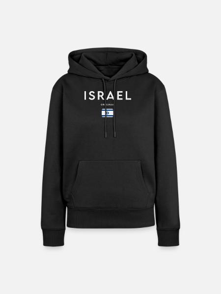 Bandera de Israel, orgullo israelí - Dame Premium hoodie, økologisk bomuld - sort